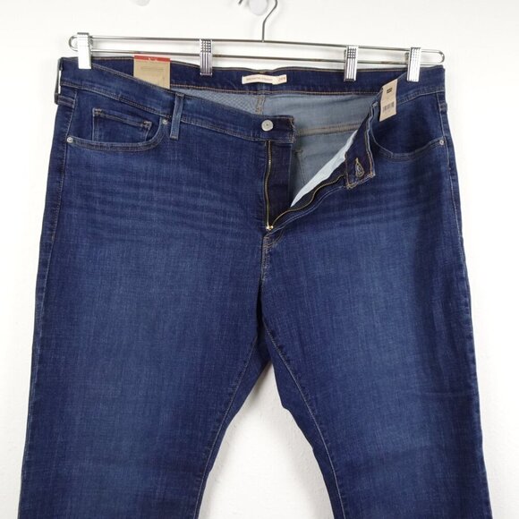 Levi's 314 Shaping Straight Jeans Women's Plus Size 24W Blue Stretch Denim - Picture 4 of 12